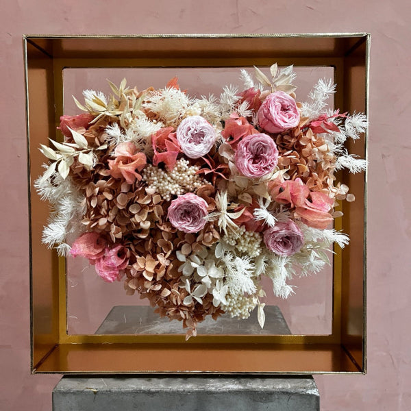 valentine's day shipping pink flowers forever arrangement modern