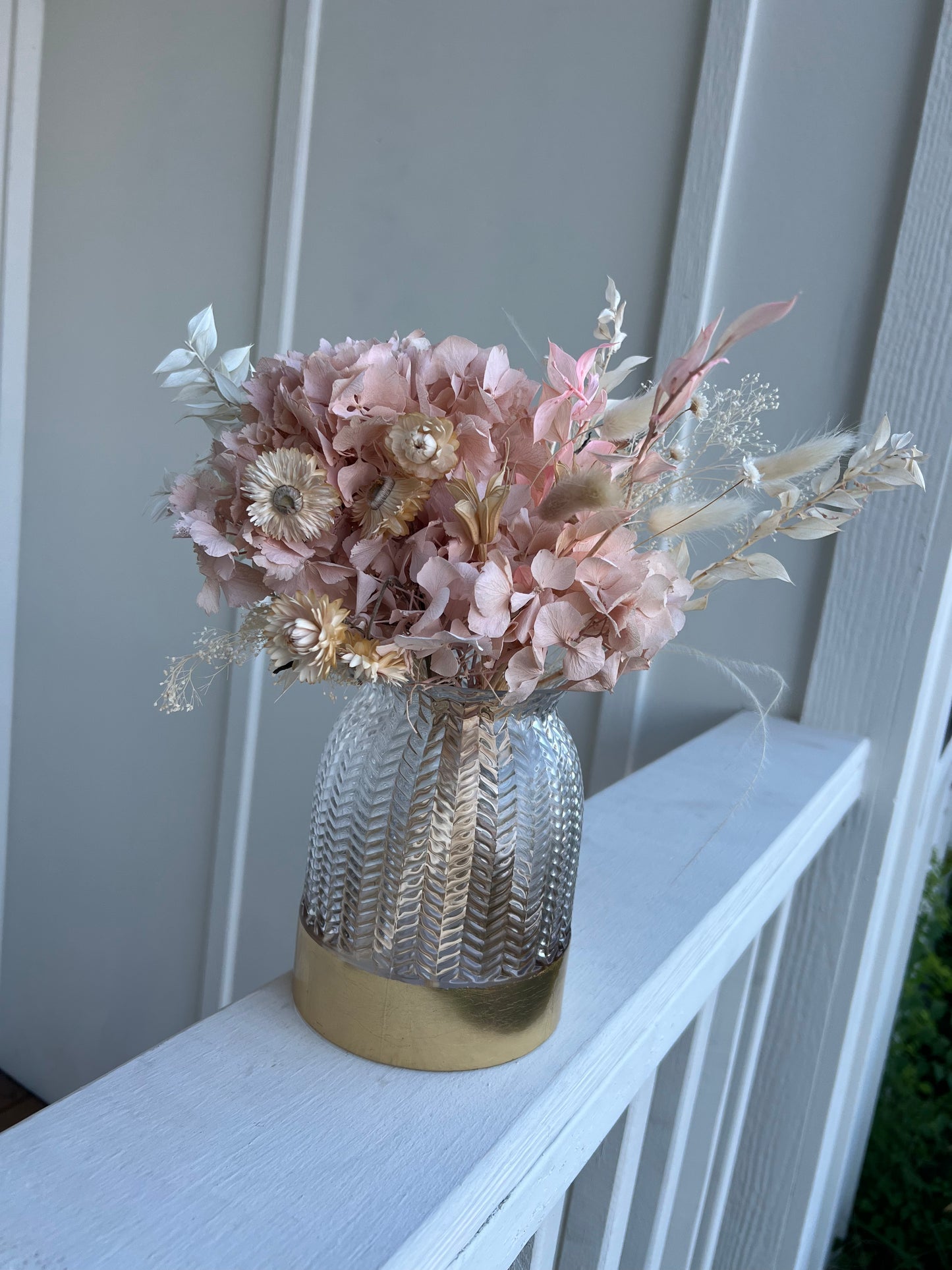 Luxe Dried Hydrangea Arrangement