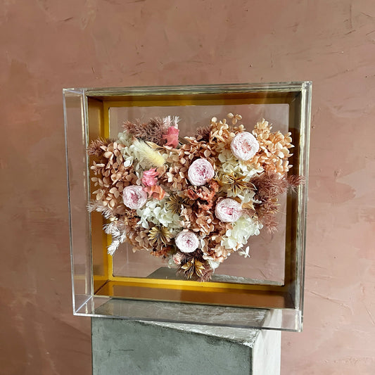 Valentine's gift shipping modern gold pink forever flowers