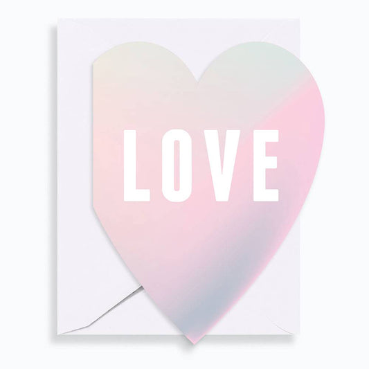 Love Holographic Foil Card
