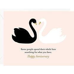 Swan Anniversary Foil Card