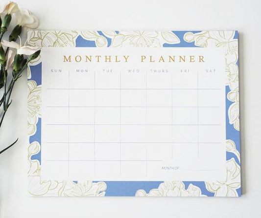 Blue Floral Monthly